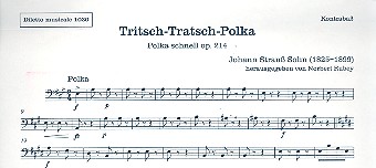 Tritsch-Tratsch-Polka op.214&nbsp;&nbsp;für Orchester&nbsp;&nbsp;Kontrabass