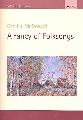 A Fancy of Folksongs for mixed chorus  and piano (harp)  vocal score