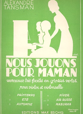 Air russe pour violon et violoncelle  2 partitions  