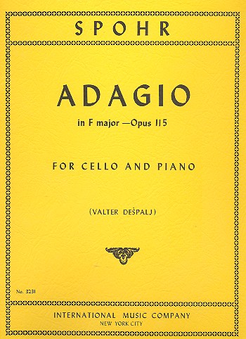 Adagio F-Dur op.115  für Violoncello und Klavier  