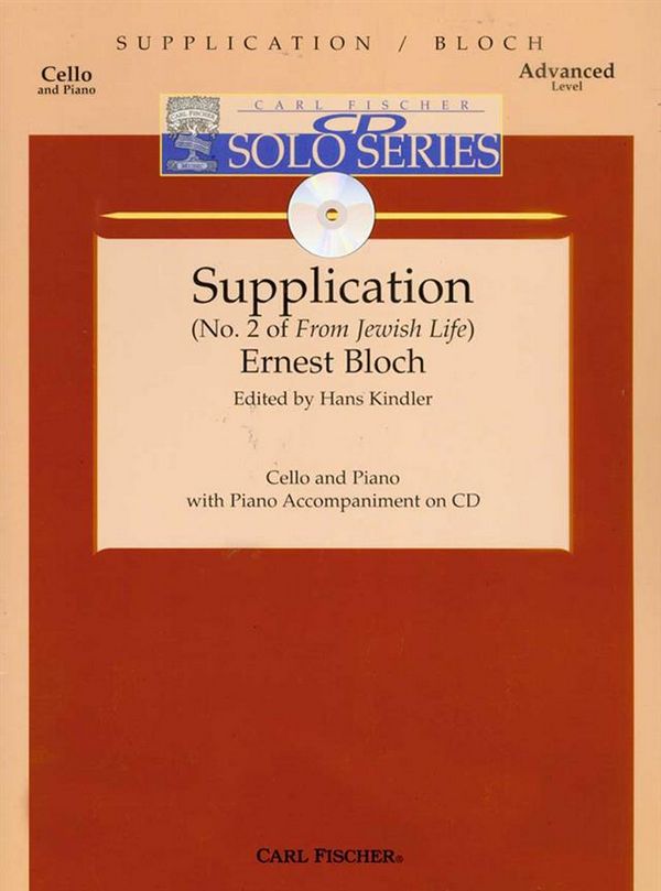 Supplication (+CD) for cello and piano&nbsp;&nbsp;&nbsp;&nbsp;