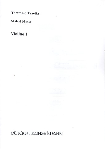 Stabat Mater&nbsp;&nbsp;für Chor, Streicher und Orgel&nbsp;&nbsp;Violine 1