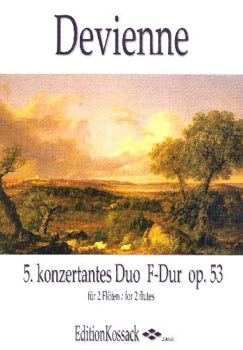 Konzertantes Duo F-Dur Nr.5 op.53  für 2 Flöten  Partitur und Stimmen