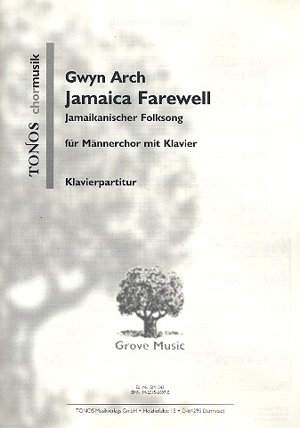 Jamaica Farewell für Männerchor&nbsp;&nbsp;und Klavier&nbsp;&nbsp;Partitur (en)