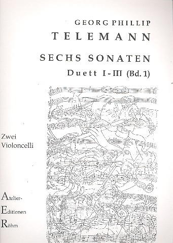 6 Sonaten Band 1 (Nr.1-3)&nbsp;&nbsp;für 2 Violoncelli&nbsp;&nbsp;Stimmen