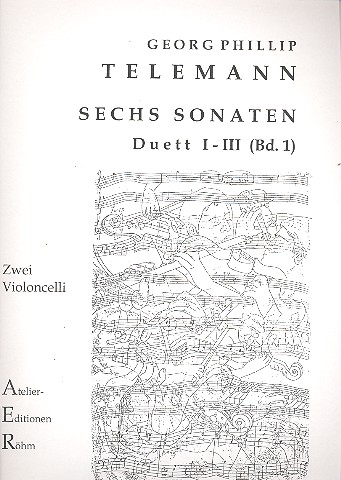 6 Sonaten Band 1 (Nr.1-3)  für 2 Violoncelli  Stimmen