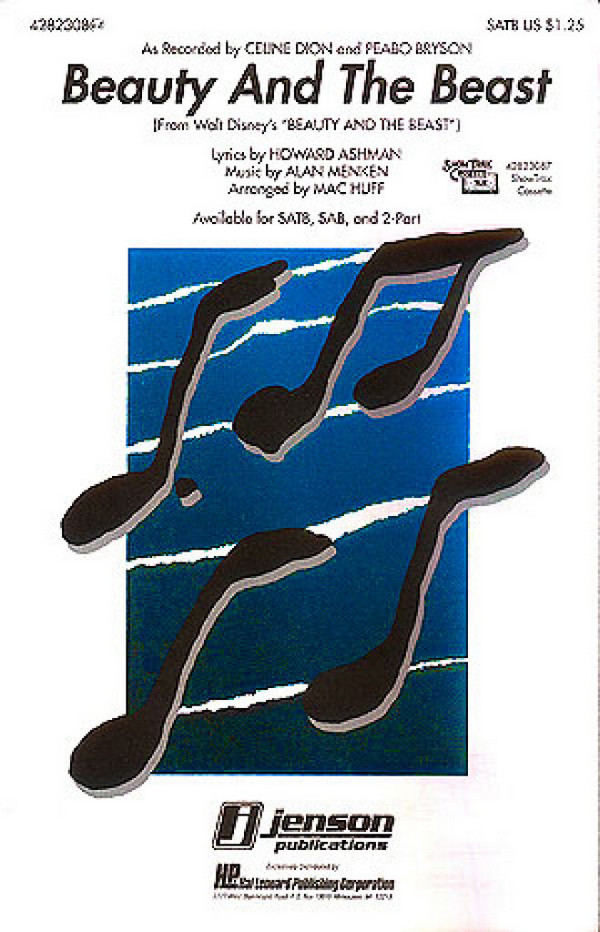 Beauty and the Beast für gem Chor und Klavier  Partitur  