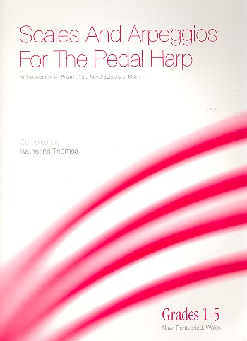 Scales and Arpeggios Grades 1-5  for pedal harp  