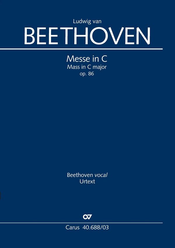 Messe C-Dur op.86&nbsp;&nbsp;für Soli, gem Chor und Orchester&nbsp;&nbsp;Klavierauszug