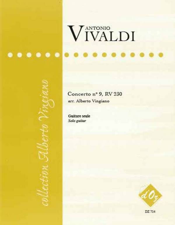 Concerto No. 9 RV230&nbsp;&nbsp;pour guitare&nbsp;&nbsp;