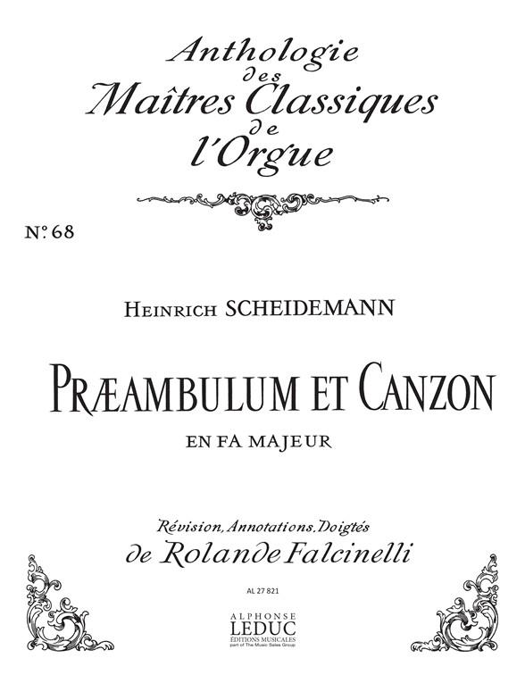 Preambulum et Canzon no.68  für Orgel  