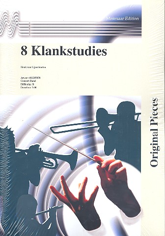 8 Klankstudies for concert band  score and parts  
