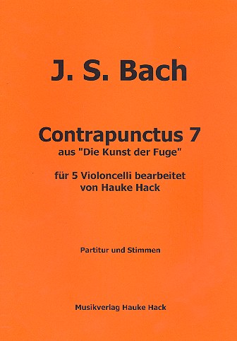 Contrapunctus 7  für 5 Violoncelli  Partitur und Stimmen