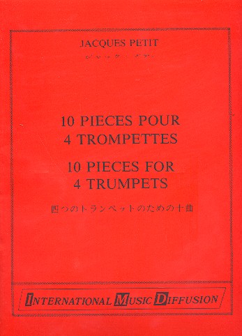 10 Pièces pour 4 trompettes  partition+parties  