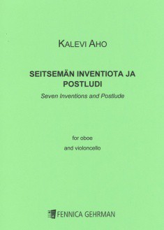 7 Inventions and a Postlude  for oboe and violoncello  2 scores,  archive copy