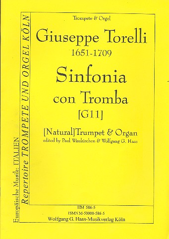 Sinfonia con Tromba for trumpet&nbsp;&nbsp;and organ&nbsp;&nbsp;
