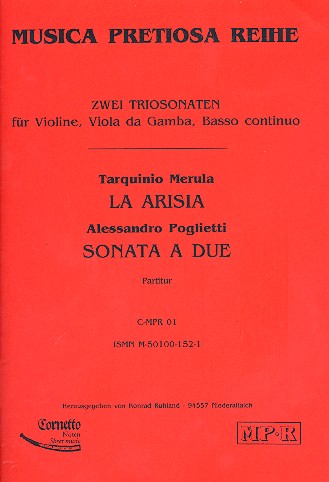 2 Triosonaten für Violine Viola da Gamba  und Bc  Partitur