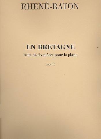 En Bretagne op.13   pour piano  