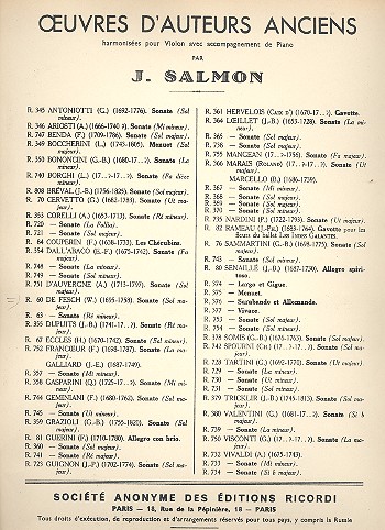 Sonate G-Dur  für Violine und Klavier  