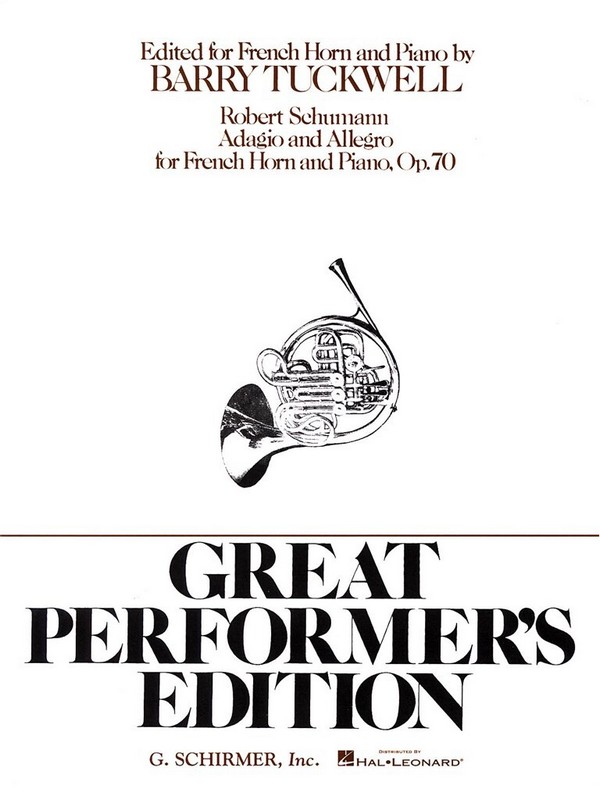 Adagio and Allegro op.70 for french  horn and piano  