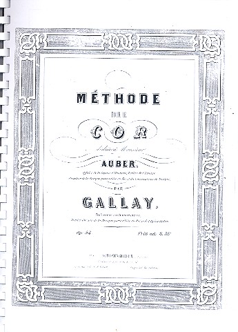 Méthode pour le Cor op.54&nbsp;&nbsp;Verlagskopie&nbsp;&nbsp;