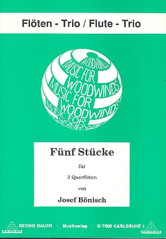 5 Stücke für 3 Querflöten  Partitur+Stimmen  