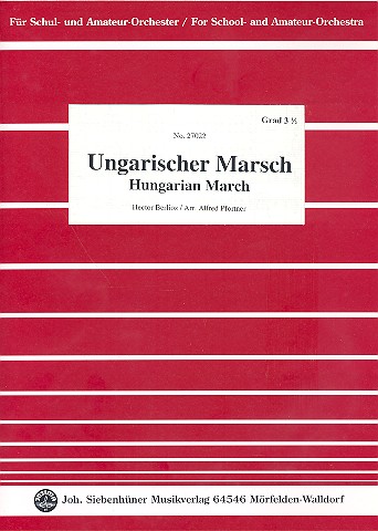 Ungarischer Marsch für Schul- und&nbsp;&nbsp;Amateur-Orchester&nbsp;&nbsp;Partitur und Stimmen