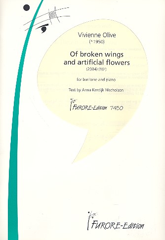 Of broken Wings für Bariton und Klavier    