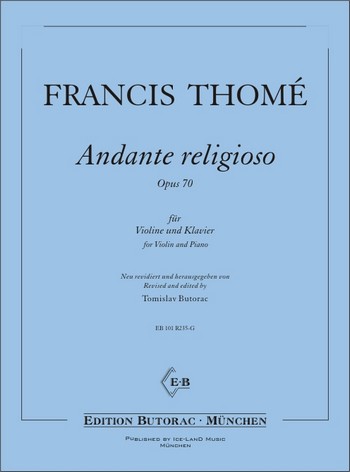 Andante religioso op.70 für Violine&nbsp;&nbsp;und Klavier&nbsp;&nbsp;
