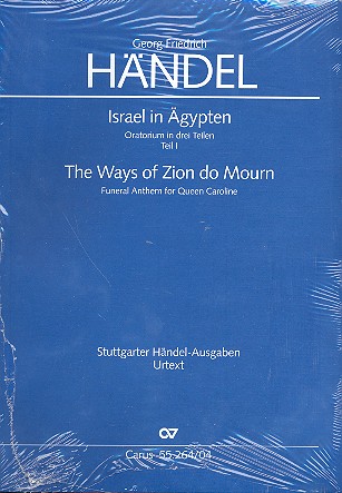 Israel in Ägypten HWV54 Teil 1-3&nbsp;&nbsp;für Soli, gem Chor und Orchester&nbsp;&nbsp;Klavierauszug (dt)