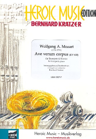 Ave verum corpus KV618 (Ausgabe in F)  für Trompete und Klavier  