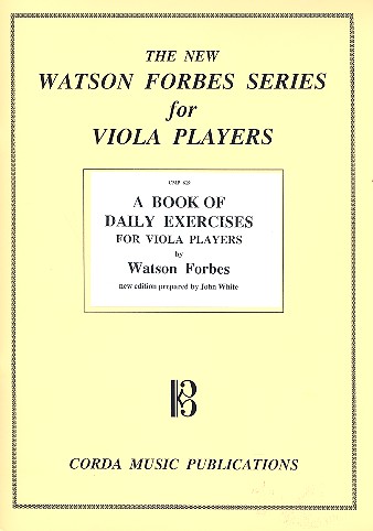 A Book of daily Exercises   for viola  
