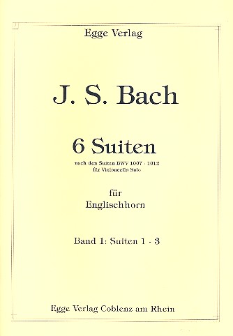 6 Suiten Band 1 (Nr.1-3)   für Englischhorn  