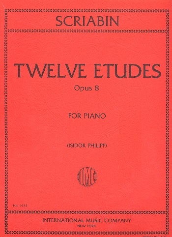 12 Etudes op.8  for piano  