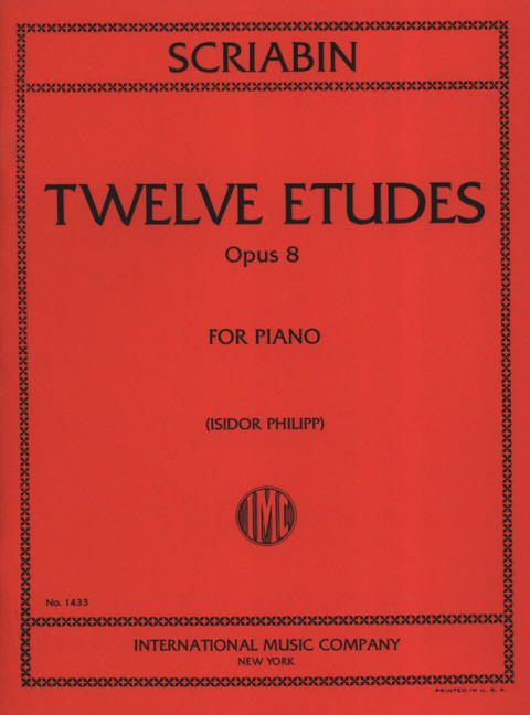 12 Etudes op.8  for piano  