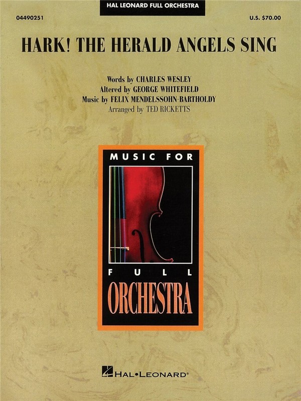 Hark the Herald Angels sing&nbsp;&nbsp;for orchestra&nbsp;&nbsp;score and parts (strings 8-8-8-4-4)