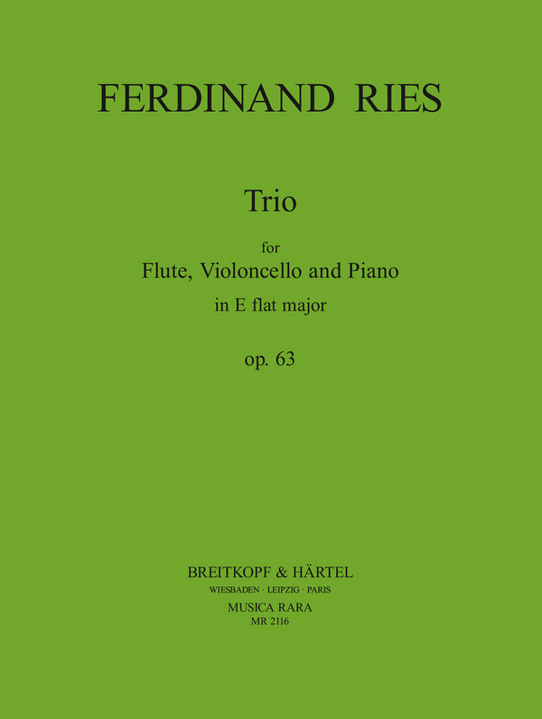 Trio op.63  für Flöte, Violoncello und Klavier  Stimmen