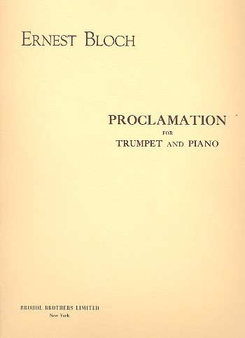 Proclamation for trumpet and piano    