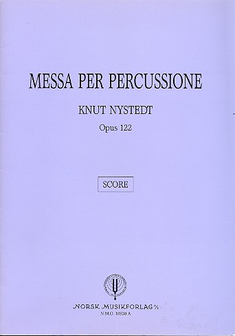Messa per percussione op.122  for 3 percussionists and narrator (chorus)  score