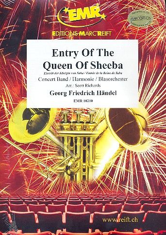 Entry of the Queen of Sheba&nbsp;&nbsp;for concert band&nbsp;&nbsp;score and parts