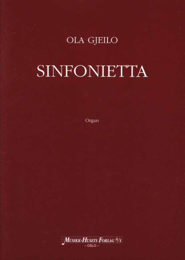 Sinfonietta&nbsp;&nbsp;for organ&nbsp;&nbsp;