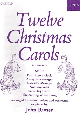 12 Christmas Carols vol.2   for mixed chorus and orchestra (piano)  vocal score