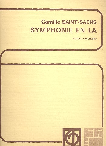 Symphonie en la pour orchestre&nbsp;&nbsp;partition&nbsp;&nbsp;