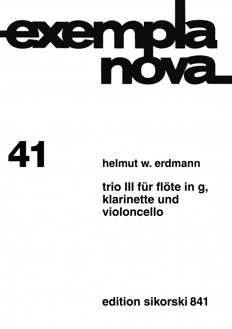Trio Nr.3 für Flöte in g, Klarinette&nbsp;&nbsp;und Violoncello&nbsp;&nbsp;3 Spielpartituren