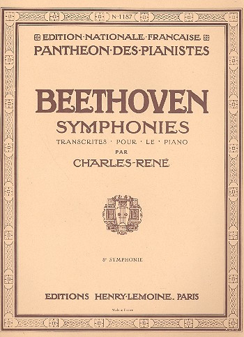 Sinfonie F-Dur Nr.8 op.93 für Orchester&nbsp;&nbsp;für Klavier&nbsp;&nbsp;