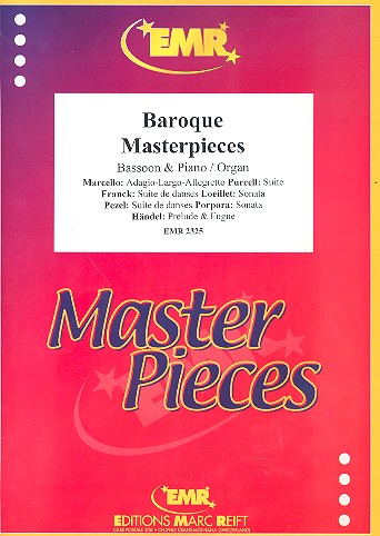 Baroque Masterpieces for bassoon&nbsp;&nbsp;and piano (organ)&nbsp;&nbsp;