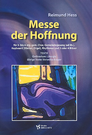 Messe der Hoffnung&nbsp;&nbsp;für gem Chor (Gemeindegesang ad lib) und Instrumente&nbsp;&nbsp;Partitur