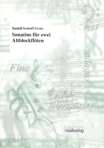Sonatine&nbsp;&nbsp;für 2 Altblockflöten&nbsp;&nbsp;2 Spielpartituren
