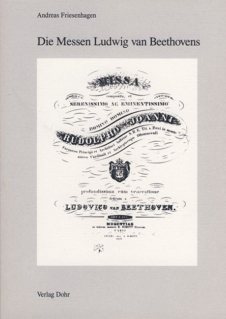 Die Messen Ludwig Beethoven Studien&nbsp;&nbsp;zur Vertonung des liturgischen Textes&nbsp;&nbsp;zwischen Rhetorik und Dramatisierung