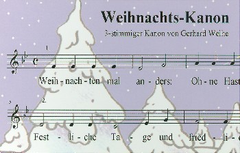Gerhard Weihe - Postkarte Weihnachtskanon